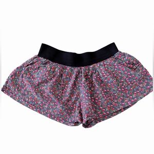 KIDS | Floral Elastic-Waist Shorts | Size 6